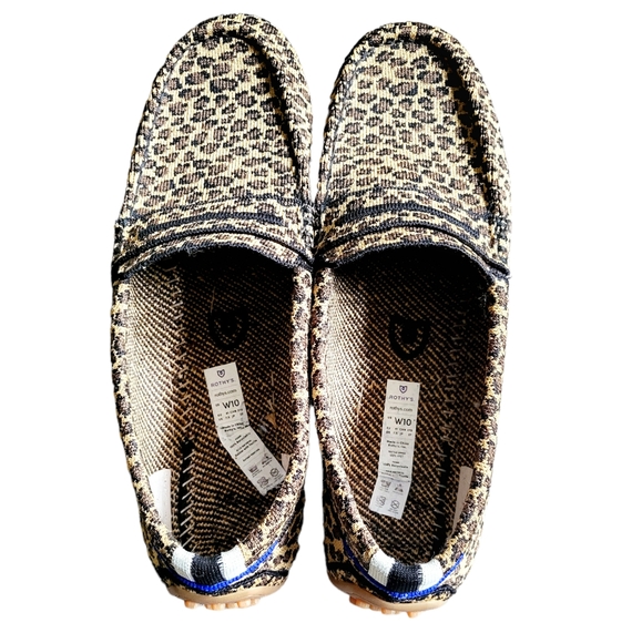 Rothy's Little Cat Leopard Print Driver Slip-On Loafers Size 10 - Picture 6 of 14
